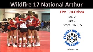 Wildfire 17 National Arthur vs. FPV 17u-Oshea - Match 3 Set 2