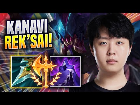 KANAVI DOMINATING WITH REK'SAI! - JDG Kanavi Plays Rek'sai JUNGLE vs Lee Sin! | Season 2023