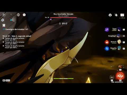 One Shot Golden Wolflord Genshin Impact Abismo 2.5 12-2