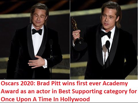 Touching Moment: Brad Pitt won the Best Supporting Actor Oscar 2020