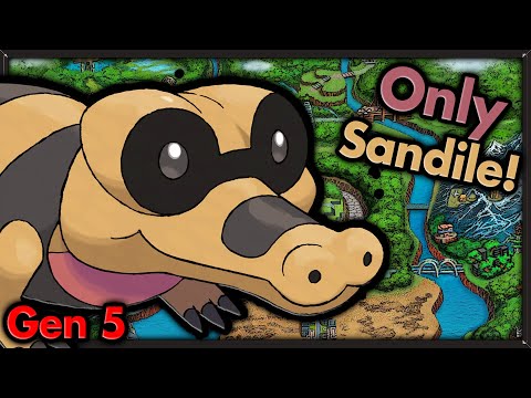 Can I Beat Pokemon Black with ONLY Sandile? 🔴 Pokemon Challenges ► NO ITEMS IN BATTLE