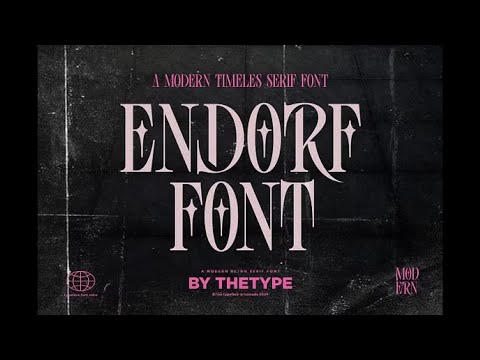 ENDORF | FONT | Expressive Serif Font: Unleash Unique Typography in Your Project