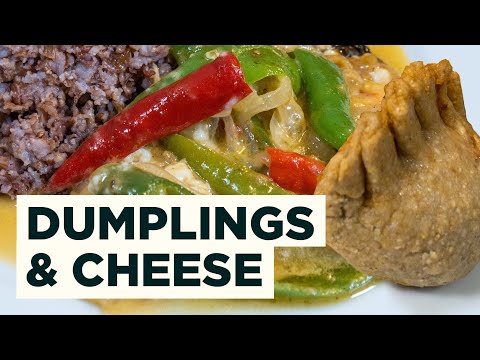 Ema Datshi & Hoentay Recipe - Cheesy Chilies and Dumplings from Bhutan