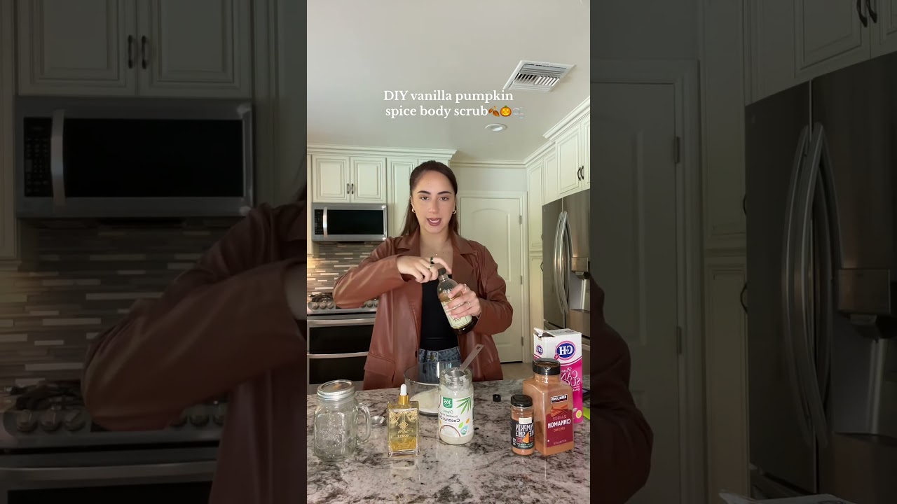 Homemade Pumpkin Spice Vanilla Body Scrub Recipe! #jillspecial