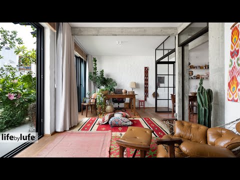 Small integrated apartment looks big and with a forest garden - tour in Alê apartment