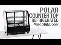 Video: Vitrina refrigerada sobre mostrador 100L. negra Polar CC611