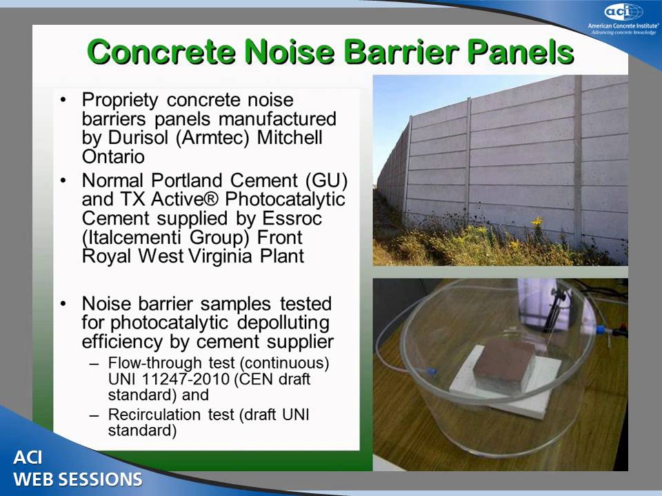 Photocatalytic Concrete Field Trial on an Ontario Freeway