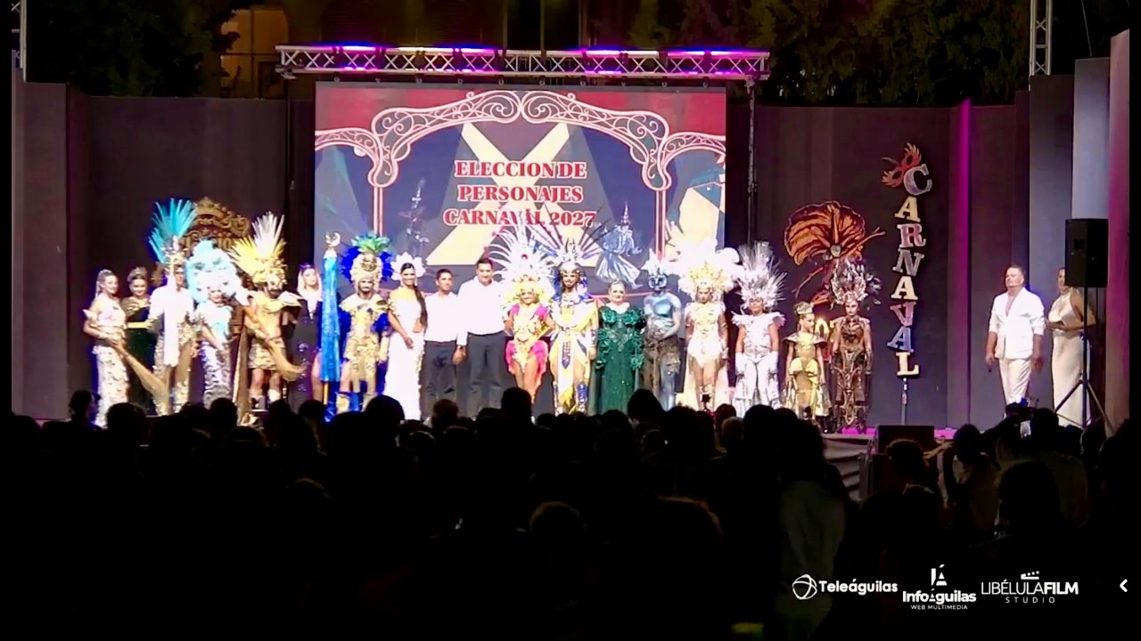 Retransmisión en directo Gala Elección de Personajes del Carnaval de Águilas 2027