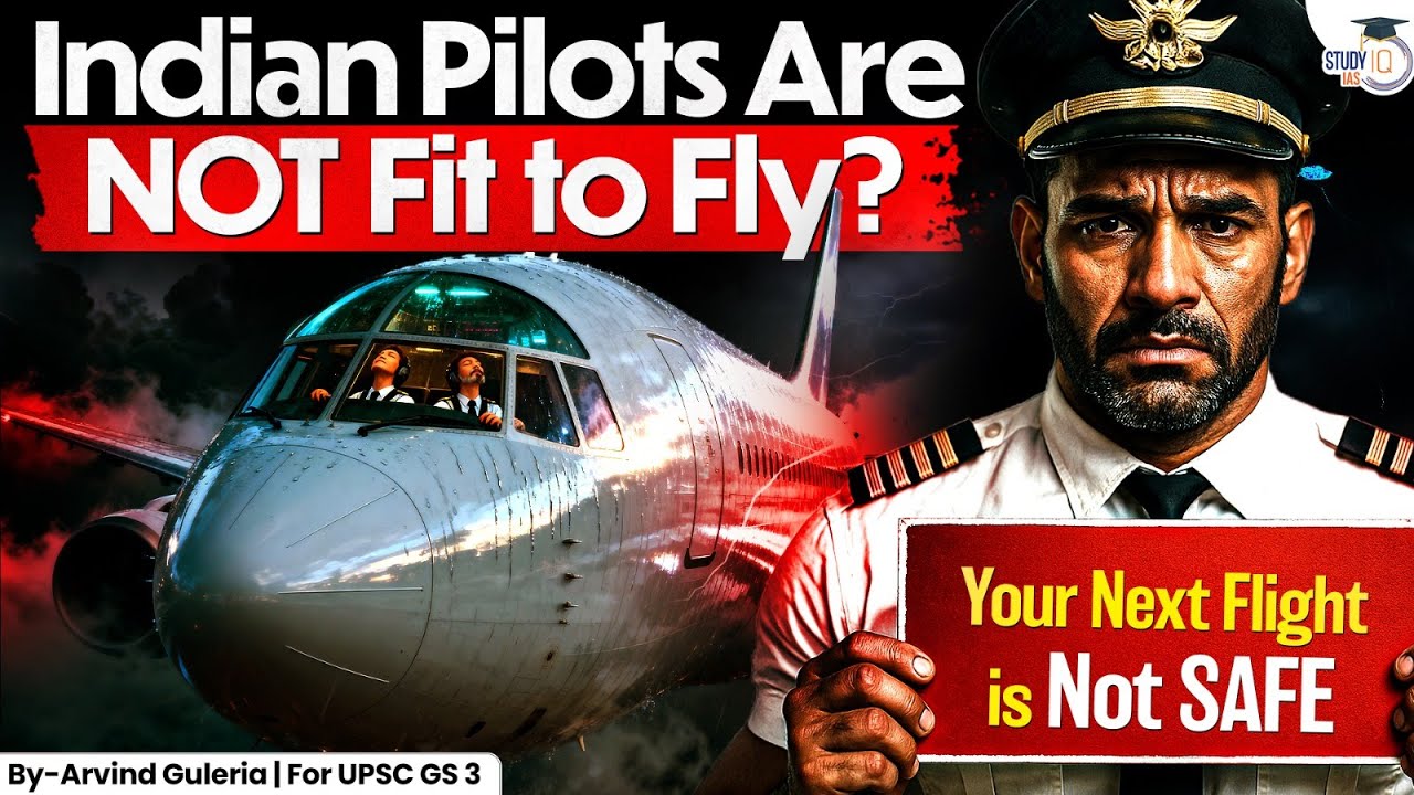 Pilot Fitness Debate in India: Reality or Exaggeration? | Aviation Crisis Explained | StudyIQ IAS