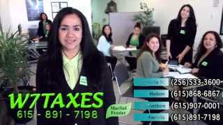 preview picture of video 'W7 TAXES LLC... la mejor oficina de Taxes en Tennessee y Alabama'
