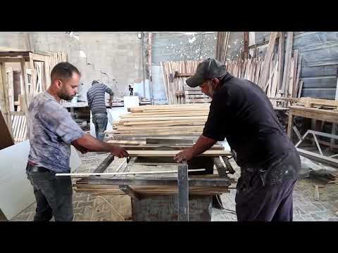 Video Thumbnail: With wood scarce, Gaza carpenters make simple beds from pallets