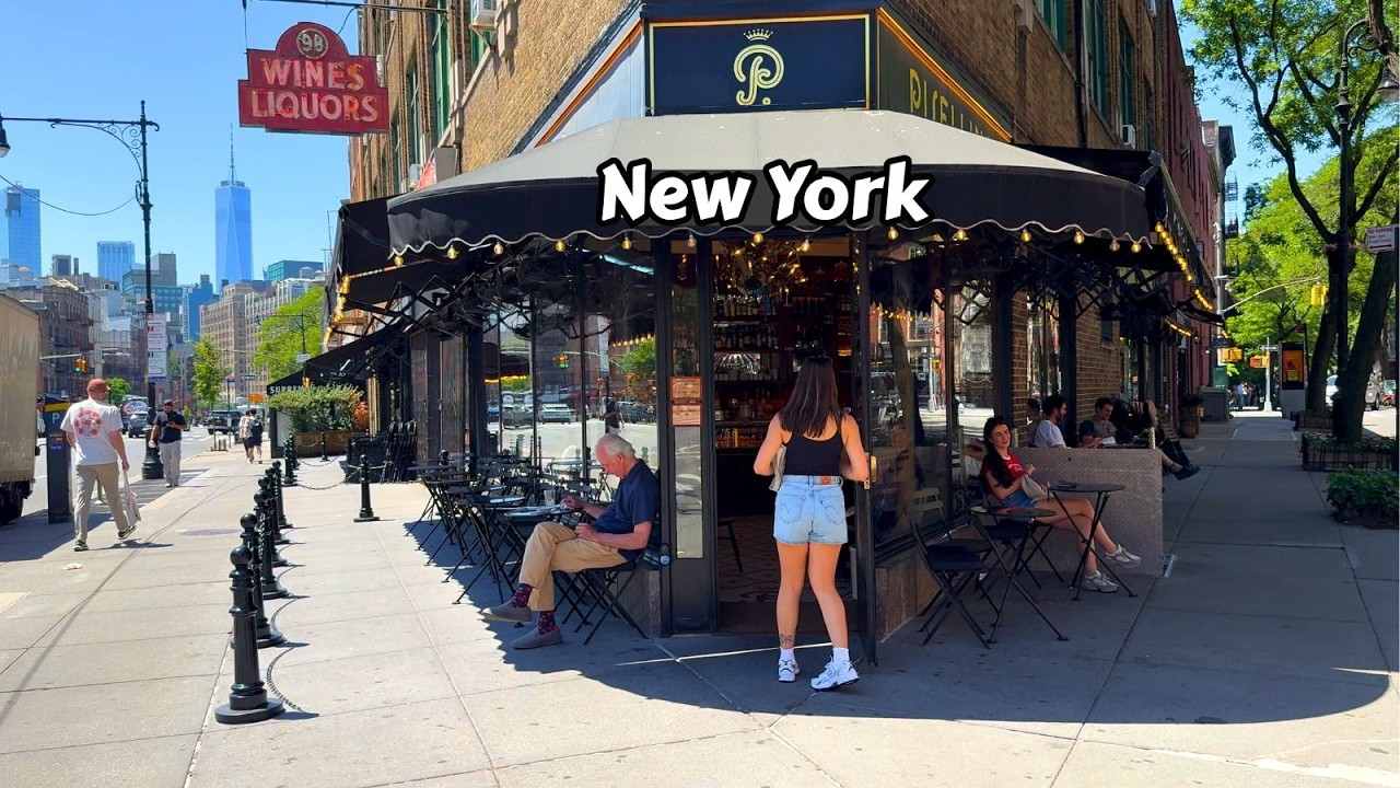 95°f Heat Wave Walk Greenwich Village Manhattan New York