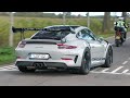 Porsche 991 2 GT3 RS With IPE Exhaust Launch Controls LOUD Accelerations