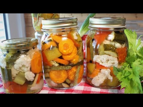 GIARDINIERA AGRODOLCE ricetta facile della Giardiniera COME FARE LA GIARDINIERA DI VERDURE