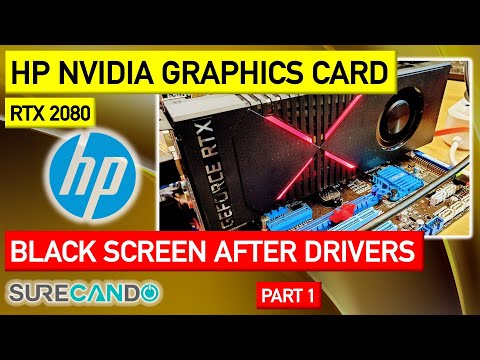 HP NVIDIA GEFORCE RTX 2080 OEM Black screen after driver installation. Part 1. Inspection