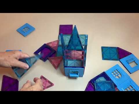 KAEILORU Magnetic Tiles 3D Frozen Princess Castle Magnetic Building Blocks Kids Toys Review, Great q