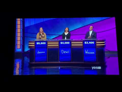 Jeopardy, Jessica Babbitt Day 2 - 1st Daily Double (3/12/20)