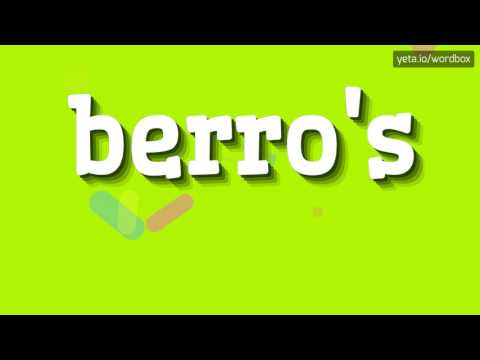 HOW TO SAY BERRO'S? #berro's