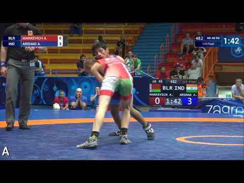 1/4 GR - 48 kg: A. MARKEVICH (BLR) v. A. ARSHAD (IND)