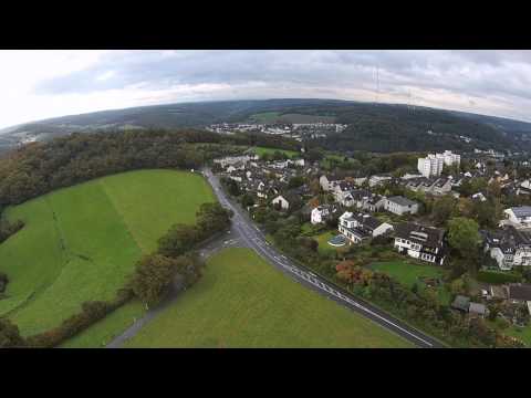 Vertical View - Luftaufnahme  Langenberg von oben - ein kleiner Rundumblick am Windrad
