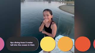 Diving into the ocean in Oslo