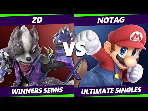S@X 353 Onine Winners Semis - ZD (Wolf) Vs. NoTag (Mario) Smash Ultimate - SSBU