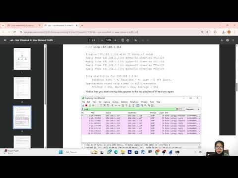 3.7.10 Lab - Use Wireshark to View Network Traffic