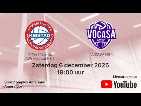 AVV Keistad HS 1 - VoCASA HS 1, Volleybal Heren Superdivisie