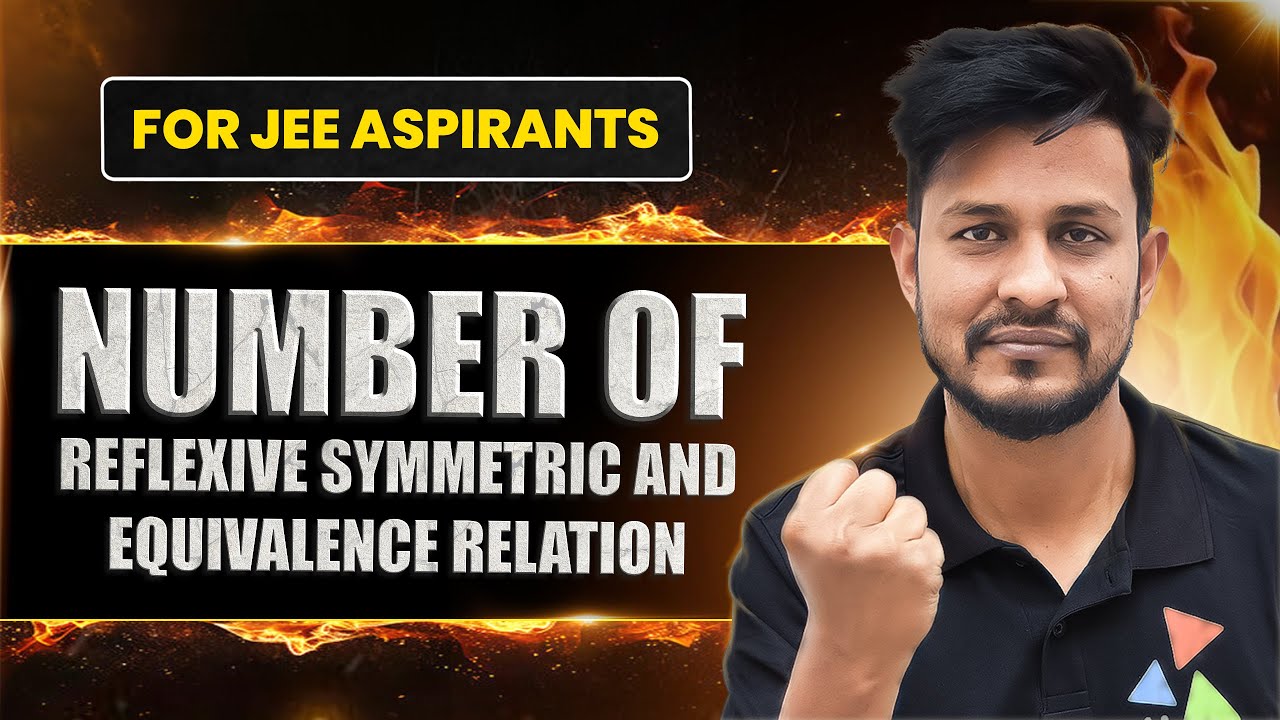 Number of Reflexive, Symmetric & Equivalence Relations | Easy Trick by Shan Sir