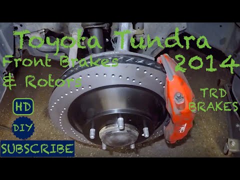 2014 Toyota Tundra Front Brake Pads and Rotors TRD