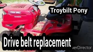 Troy Bilt Pony drive belt replacement | DIY