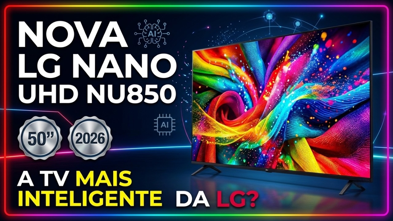 Miniatura da avaliação em vídeo de Smart TV LG 50 polegadas 4K Ultra HD Nano Cell 50UN85