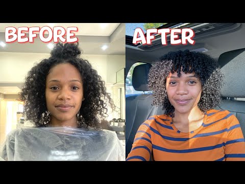 SALON VISIT AT NATURAL HAIR | TRIM, WASH ON TYPE 3C HAIR