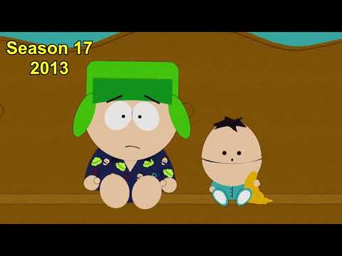 The evolution of Kyle Broflovski's voice (South Park season 1-26)