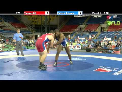 Junior 220 - Thomas Ott (Delaware) vs. Patrick Grayson (Virginia)