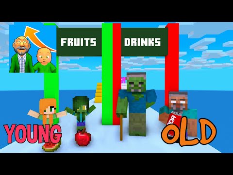 Minecraft, RUN OF LIFE Challenge GIRLS & BOYS | HAHA ANIMATION