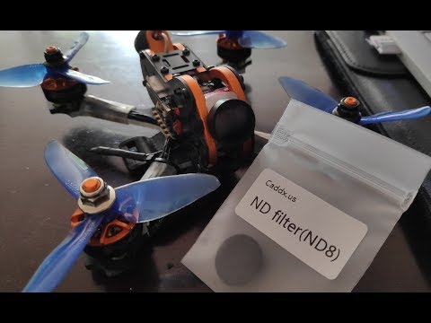 13.04.2019  Caddx turtle with ND8 filter Testflug.