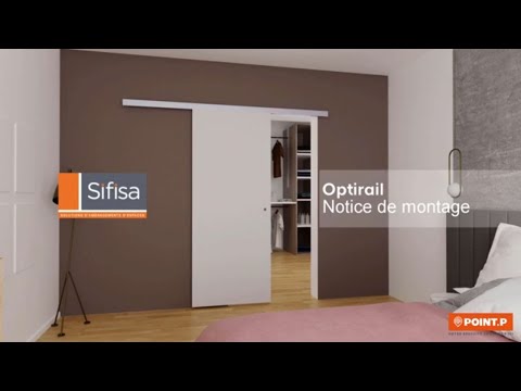 SIFISA - Colis rails gris placard coulissant L 2,7 m