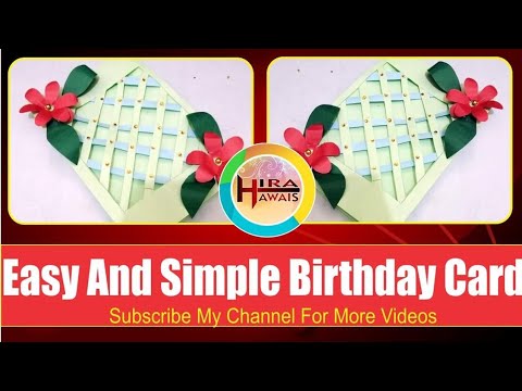 Easy And Simple Birthday Card