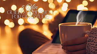 5 Minute Guided Gratitude Meditation | Janis Saffell Fitness