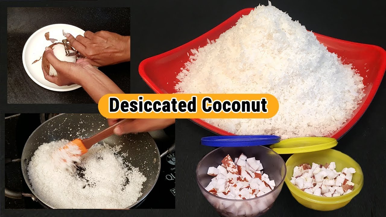 Coconut Flour | How to make Desiccated Coconut | Homemade Desiccated Coconut Powder | Coconut Tips