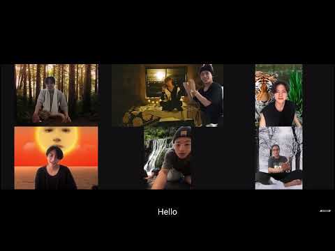 Ateez including San in their zoom call