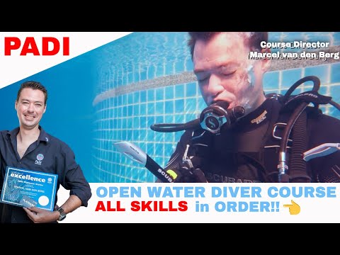 PADI Open Water Diver Course Video | ALL Skills in Order – Complete Scuba Diving Tutorial