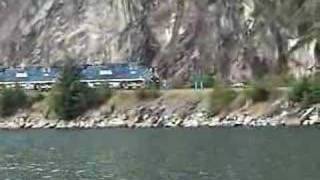 preview picture of video 'BC Rail - Skirting the Howe Sound Coast at Porteau Cove'