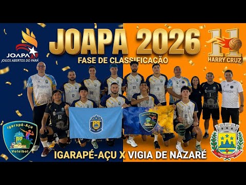 JOAPA 2026 masculino: Igarapé-Açu vs Vigia (fase de classificação)