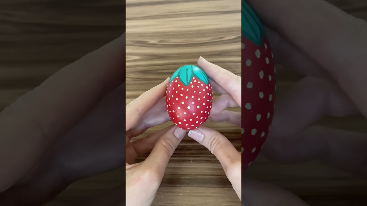 I had an idea to paint five wooden Easter eggs to look like various fruits…(Part 1 of 5)