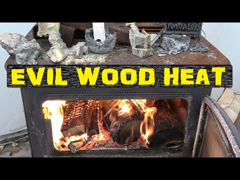 Wood fire harms children; keep them out of the stove.