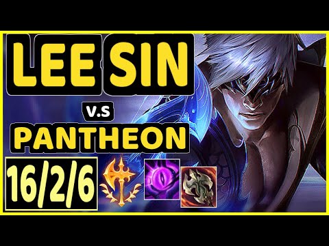 LEE SIN vs PANTHEON - 16/2/6 KDA JUNGLE CHALLENGER GAMEPLAY - BR
