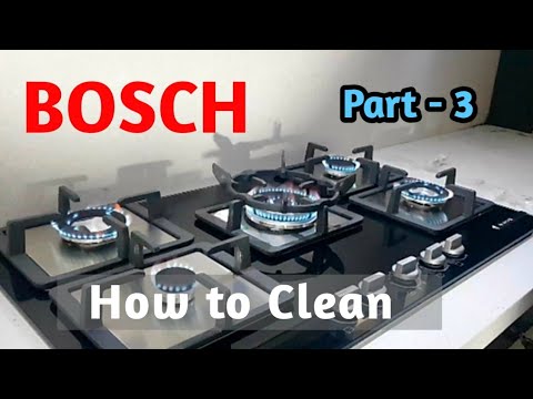 BOSCH 5 Burner Built-in Gas Hob | Cleaning | SujataG