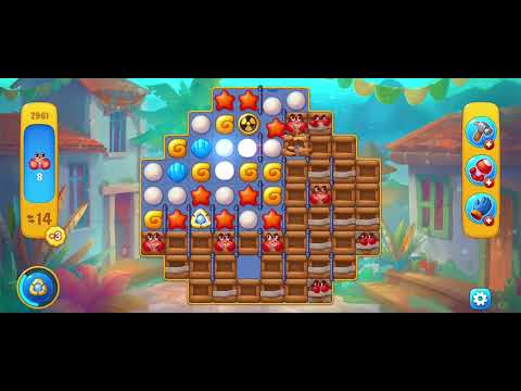 Fishdom gameplay level 2961